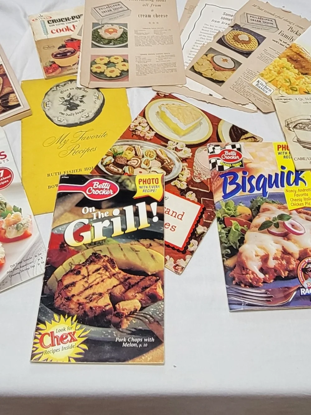 Betty Crocker Pillsbury Philadelphia Vintage Recipe Booklets Cards Lot